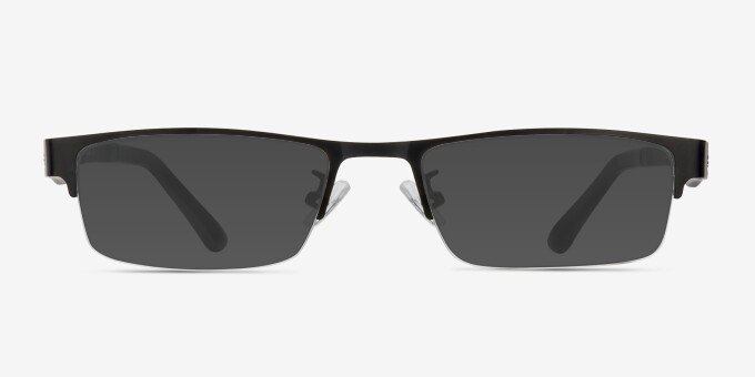 Beau Black Plastic, MetalEyeglass Frames from EyeBuyDirect, with Tinted Lenses