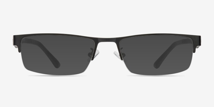 Beau Black Plastic, MetalEyeglass Frames from EyeBuyDirect, with Tinted Lenses