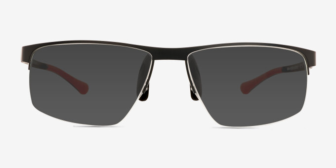 Champion Black MetalEyeglass Frames from EyeBuyDirect, with Tinted Lenses