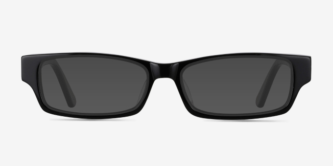 Dieppe Black AcetateEyeglass Frames from EyeBuyDirect, with Tinted Lenses
