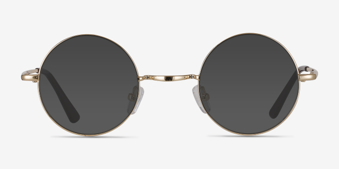 Abazam Golden MetalEyeglass Frames from EyeBuyDirect, with Tinted Lenses