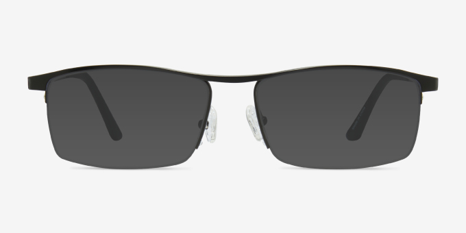 Lake Noir TitaniumMontures de lunettes de vue d'EyeBuyDirect, Avec des Verres Teintés