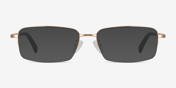 Remington Gold TitaniumEyeglass Frames from EyeBuyDirect, with Tinted Lenses