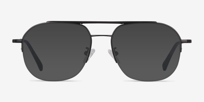 Conrad Black TitaniumEyeglass Frames from EyeBuyDirect, with Tinted Lenses