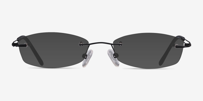 Matera Black MetalEyeglass Frames from EyeBuyDirect, with Tinted Lenses