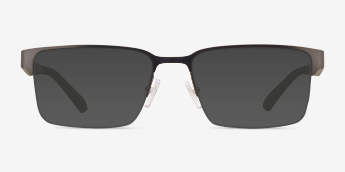 Armani Exchange AX1075 Matte Gunmetal MétalMontures de lunettes de vue d'EyeBuyDirect, Avec des Verres Teintés