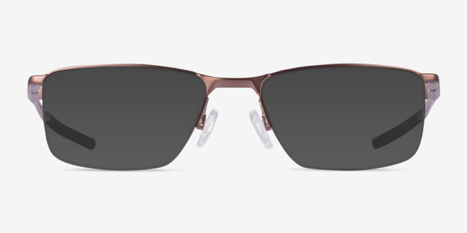 Oakley Socket 5.5 Satin Mahogany MetalEyeglass Frames from EyeBuyDirect, with Tinted Lenses