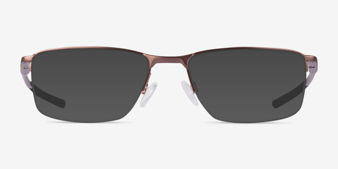 Oakley Socket 5.5 Satin Mahogany MetalEyeglass Frames from EyeBuyDirect, with Tinted Lenses