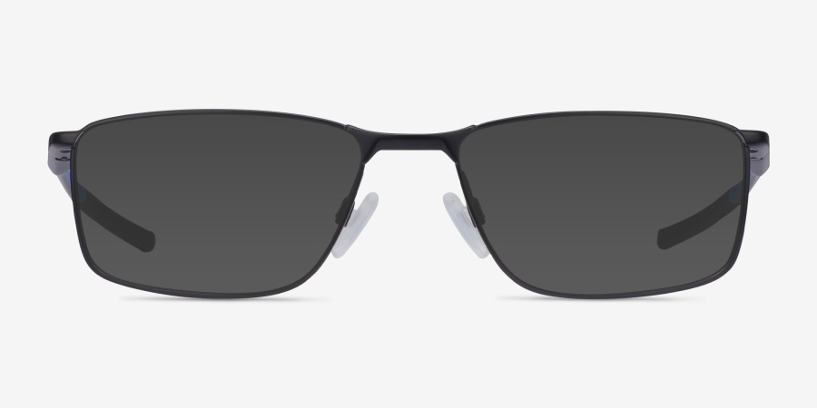 Oakley Socket 5.0 - Rectangle Satin Black & Blue Frame Eyeglasses ...