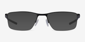 Oakley Socket 5.5 Satin Black & Blue Métal Montures de lunettes de vue d'EyeBuyDirect, with Tinted Lenses