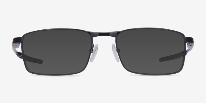 Oakley Fuller Polished Black MetalEyeglass Frames from EyeBuyDirect, with Tinted Lenses