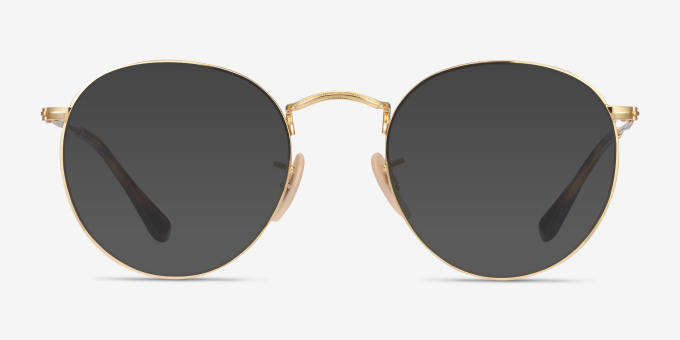 Ray-Ban RB3447V Round - Round Gold Tortoise Frame Eyeglasses