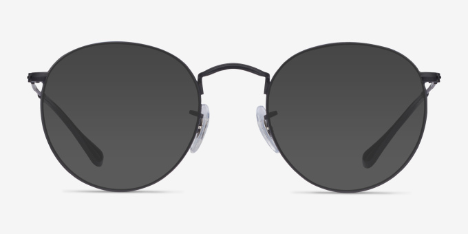 Ray-Ban RB3447V Round - Round Black Frame Eyeglasses | Eyebuydirect