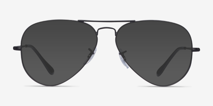 Ray-Ban RB6489 Aviator Black MetalEyeglass Frames from EyeBuyDirect, with Tinted Lenses
