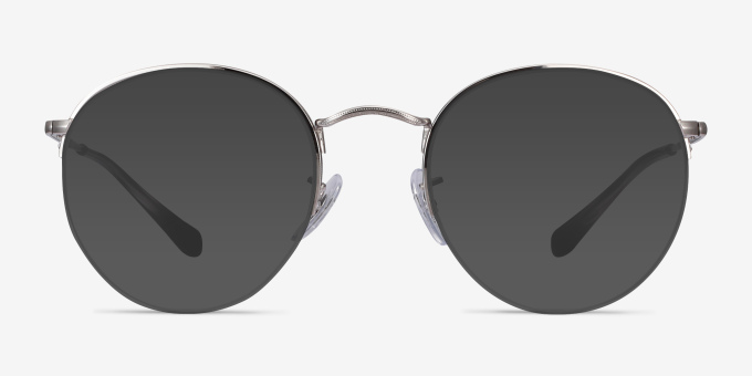 Ray-Ban RB3947V Round Silver MetalEyeglass Frames from EyeBuyDirect, with Tinted Lenses
