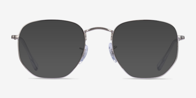 Ray-Ban RB6448 Silver MetalEyeglass Frames from EyeBuyDirect, with Tinted Lenses