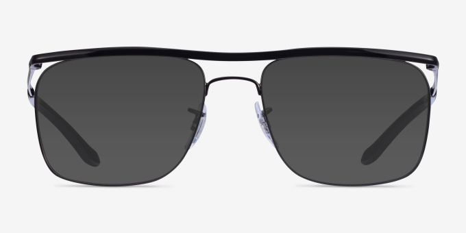 Ray-Ban RB6519 Black MetalEyeglass Frames from EyeBuyDirect, with Tinted Lenses