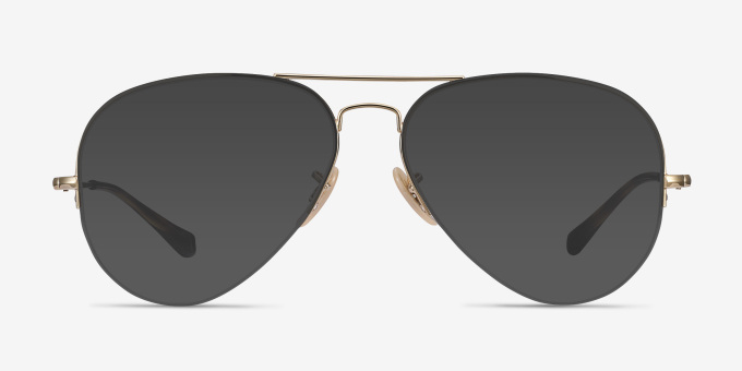 Ray-Ban RB6589 Gold MetalEyeglass Frames from EyeBuyDirect, with Tinted Lenses