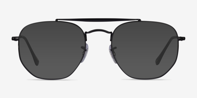 Ray-Ban RB3648V Black MetalEyeglass Frames from EyeBuyDirect, with Tinted Lenses