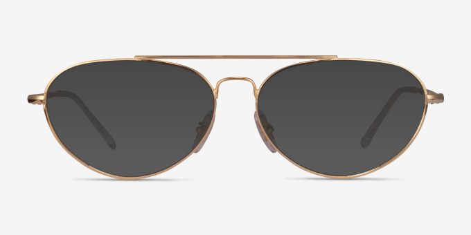 Ray-Ban RB6454 Gold MetalEyeglass Frames from EyeBuyDirect, with Tinted Lenses