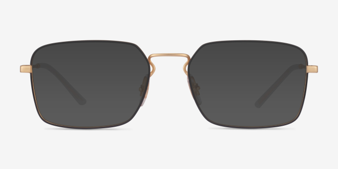 Ray-Ban RB6440 Black & Gold MetalEyeglass Frames from EyeBuyDirect, with Tinted Lenses