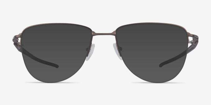 Oakley Plier Gunmetal TitaniumEyeglass Frames from EyeBuyDirect, with Tinted Lenses