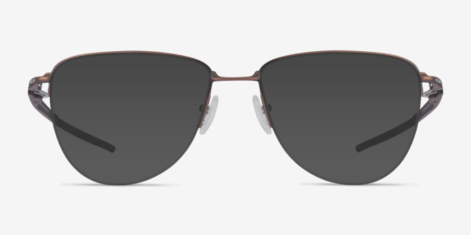 Oakley Plier Bronze TitaniumEyeglass Frames from EyeBuyDirect, with Tinted Lenses