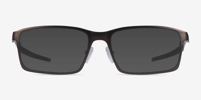 Oakley Base Plane Gunmetal MetalEyeglass Frames from EyeBuyDirect, with Tinted Lenses