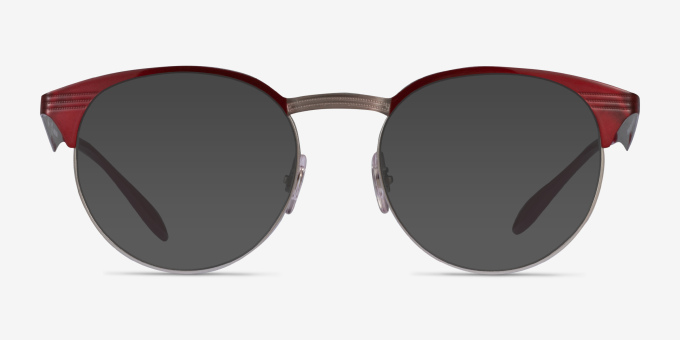 Ray-Ban RB6406 Red MetalEyeglass Frames from EyeBuyDirect, with Tinted Lenses
