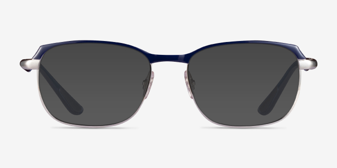 Ray-Ban RB6420 Blue Silver MetalEyeglass Frames from EyeBuyDirect, with Tinted Lenses