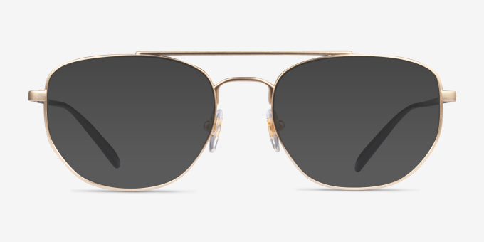 ARNETTE Layne Shiny Brushed Gold MetalEyeglass Frames from EyeBuyDirect, with Tinted Lenses