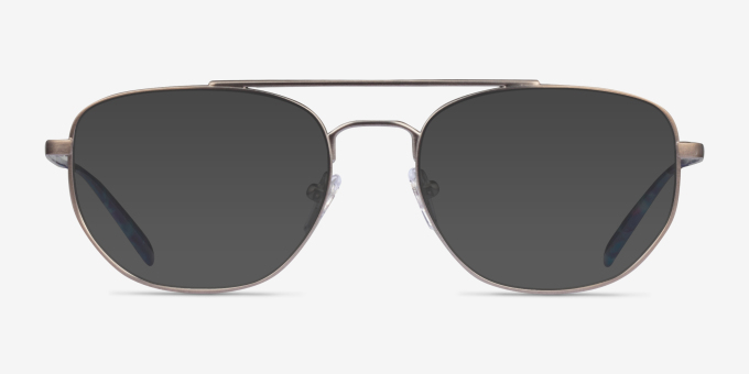 ARNETTE Layne Shiny Brushed Gunmetal MetalEyeglass Frames from EyeBuyDirect, with Tinted Lenses