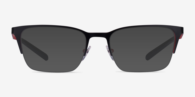 ARNETTE Makaii Matte Black MetalEyeglass Frames from EyeBuyDirect, with Tinted Lenses