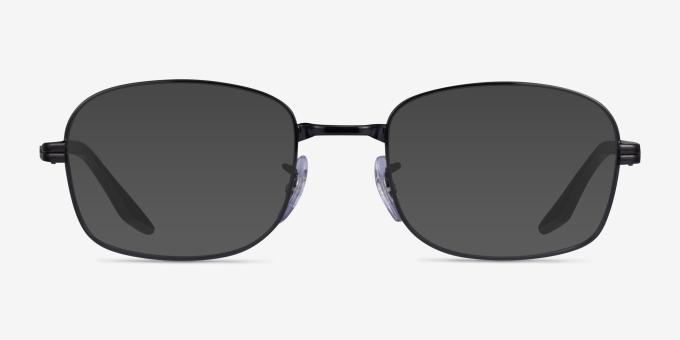 Ray-Ban RB3690V Black MetalEyeglass Frames from EyeBuyDirect, with Tinted Lenses
