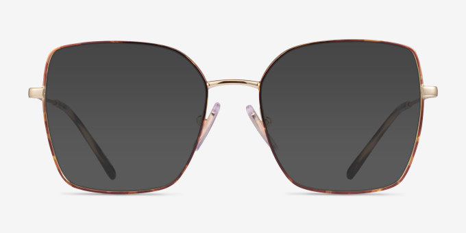 Vogue Eyewear VO4274 Tortoise Pale Gold MétalMontures de lunettes de vue d'EyeBuyDirect, Avec des Verres Teintés