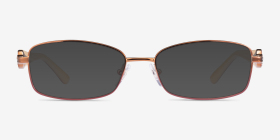 Vogue Eyewear VO3845B Brown Pink Métal Montures de lunettes de vue d'EyeBuyDirect, with Tinted Lenses