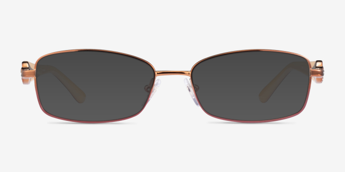 Vogue Eyewear VO3845B Brown Pink MetalEyeglass Frames from EyeBuyDirect, with Tinted Lenses