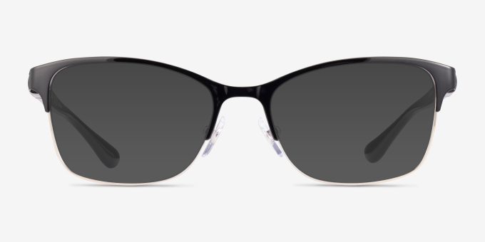 Vogue Eyewear VO4050 Black Silver MetalEyeglass Frames from EyeBuyDirect, with Tinted Lenses