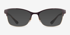 Vogue Eyewear VO4050 Brown Gold Métal Montures de lunettes de vue d'EyeBuyDirect, with Tinted Lenses