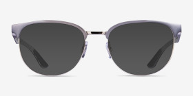 Ray-Ban RB8422 Gray Silver Métal Montures de lunettes de vue d'EyeBuyDirect, with Tinted Lenses
