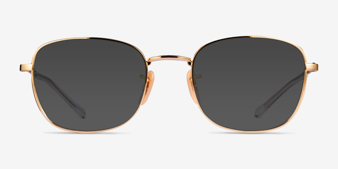 Ray-Ban RB6497 Gold MetalEyeglass Frames from EyeBuyDirect, with Tinted Lenses