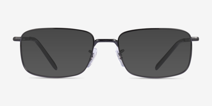 Ray-Ban RB3717V Black MetalEyeglass Frames from EyeBuyDirect, with Tinted Lenses