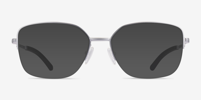 Oakley Moonglow Satin Chrome MetalEyeglass Frames from EyeBuyDirect, with Tinted Lenses