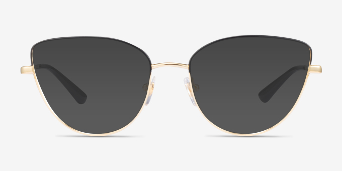 Vogue Eyewear VO4109 Black Gold MetalEyeglass Frames from EyeBuyDirect, with Tinted Lenses