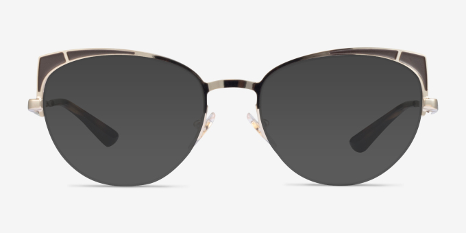 Vogue Eyewear VO4153 Gold Matte Brown MetalEyeglass Frames from EyeBuyDirect, with Tinted Lenses