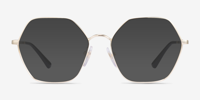 Vogue Eyewear VO4226 Shiny Pale Gold MetalEyeglass Frames from EyeBuyDirect, with Tinted Lenses