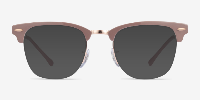 Ray-Ban RB3716VM Light Brown On Copper MetalEyeglass Frames from EyeBuyDirect, with Tinted Lenses