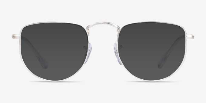 Ray-Ban RB3958V Elon Silver MetalEyeglass Frames from EyeBuyDirect, with Tinted Lenses