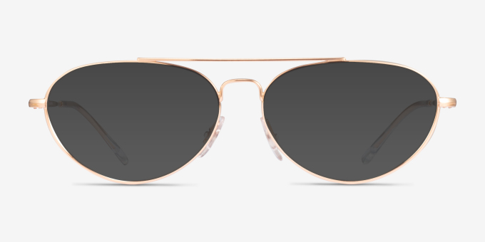 Ray-Ban RB6454 Rose Gold MetalEyeglass Frames from EyeBuyDirect, with Tinted Lenses
