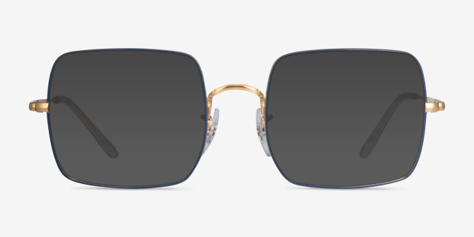 Ray-Ban RB1971V Blue Gold MetalEyeglass Frames from EyeBuyDirect, with Tinted Lenses